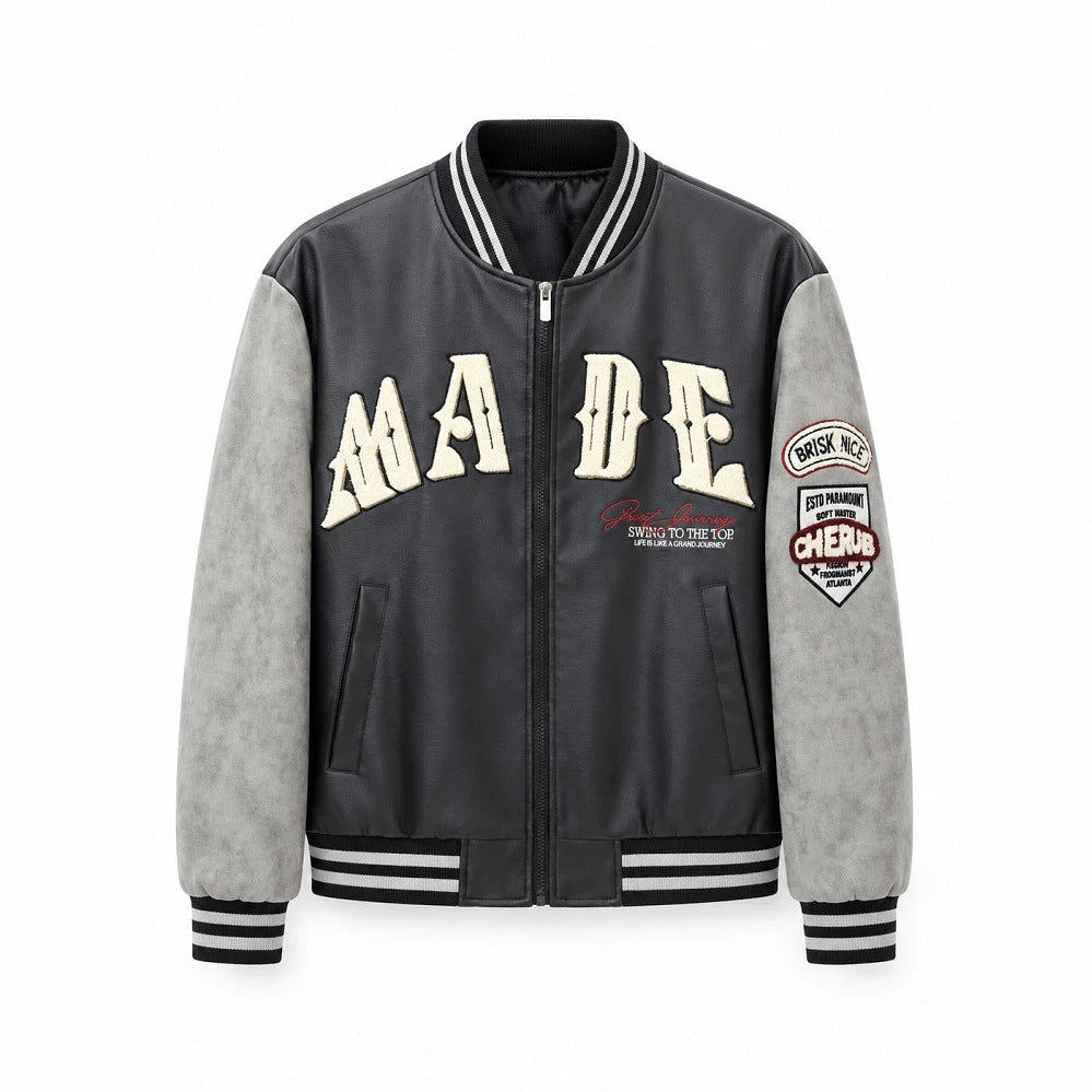 Damen Modische Freizeit-Bomberjacke Echo Archiv