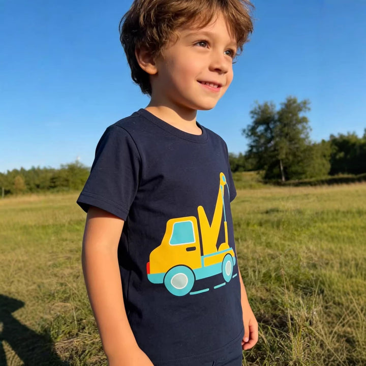 Jungen T-Shirt mit aufregendem Kran-Design Echo Archiv
