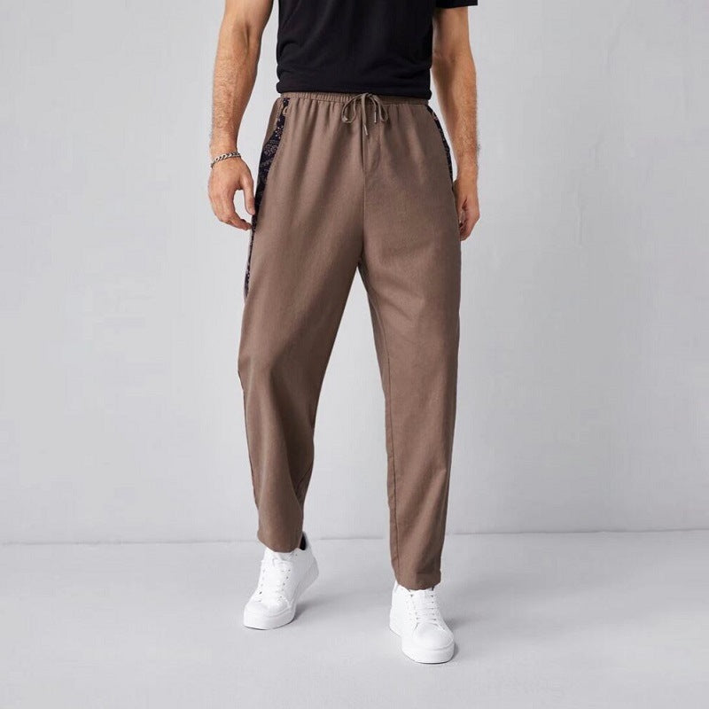 Herren lässige und bequeme Leinenhose Echoarchiv