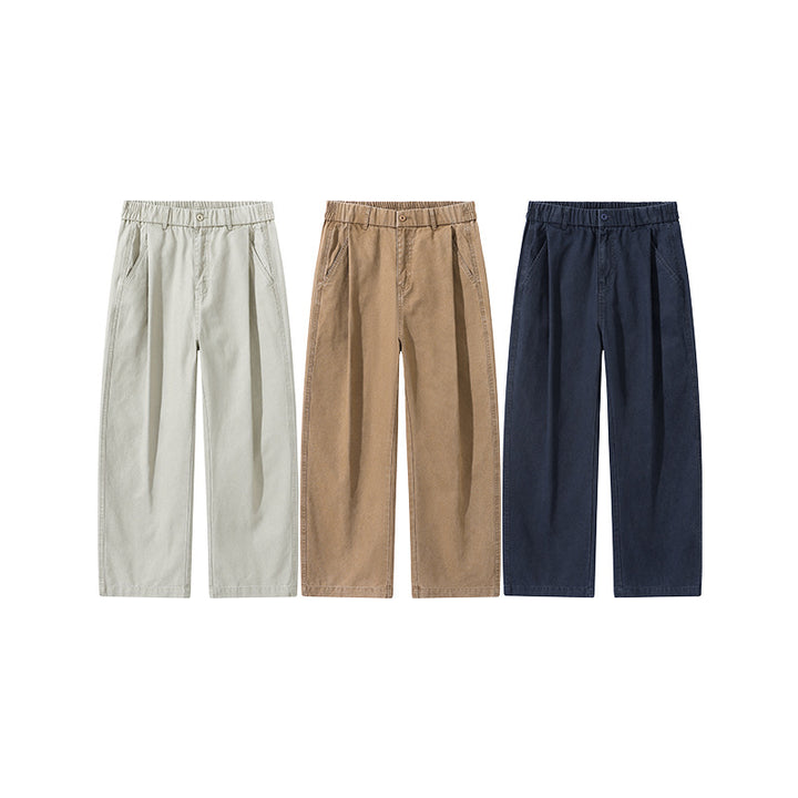 Damen Bundfalten-Hose mit elastischem Taillenbund und weitem Bein Echo Archiv