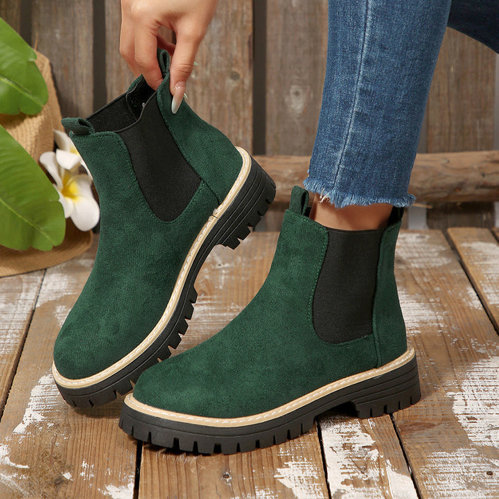 Damen nan Chelsea-Boots mit profilierter Traktorsohle und elastischen Seiteneinsätzen Echo Archiv