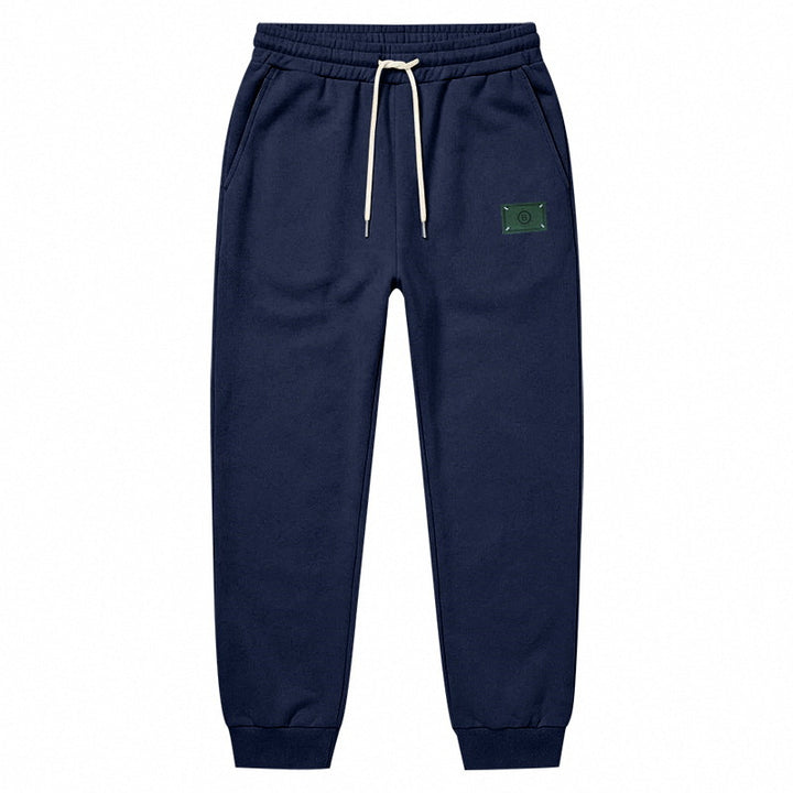Herren Minimalistische Fleece-Jogginghose mit elastischem Tunnelzug und schmalen Bündchen – Sorevano