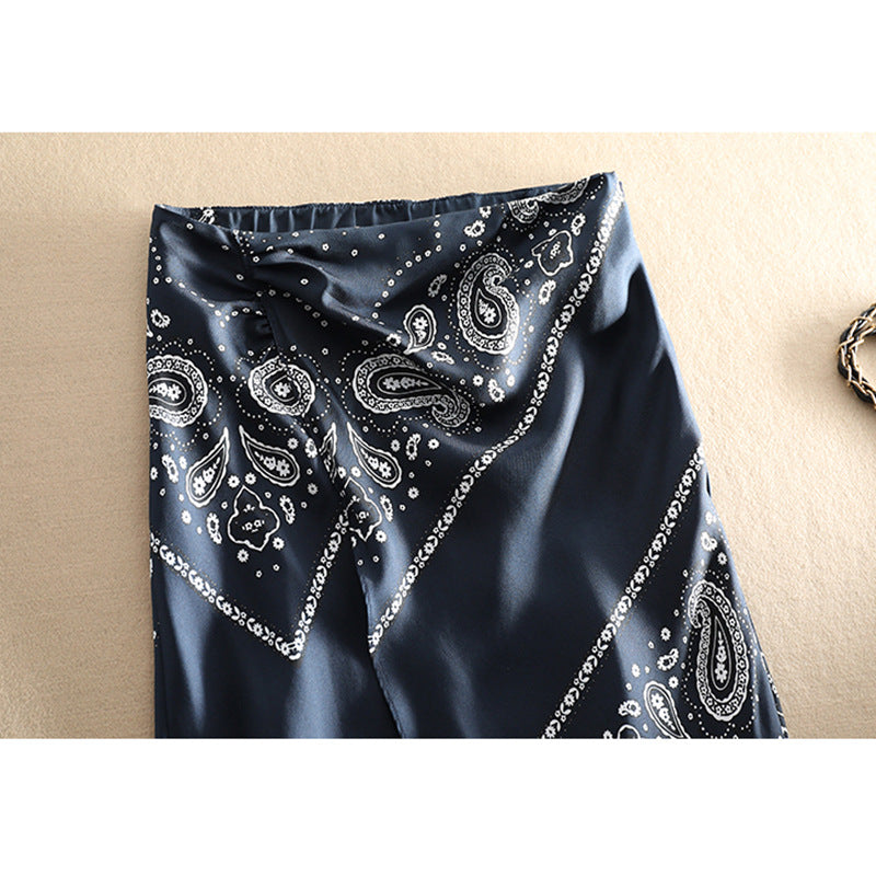 Damen Eleganter langer Rock mit Paisleymuster Echoarchiv
