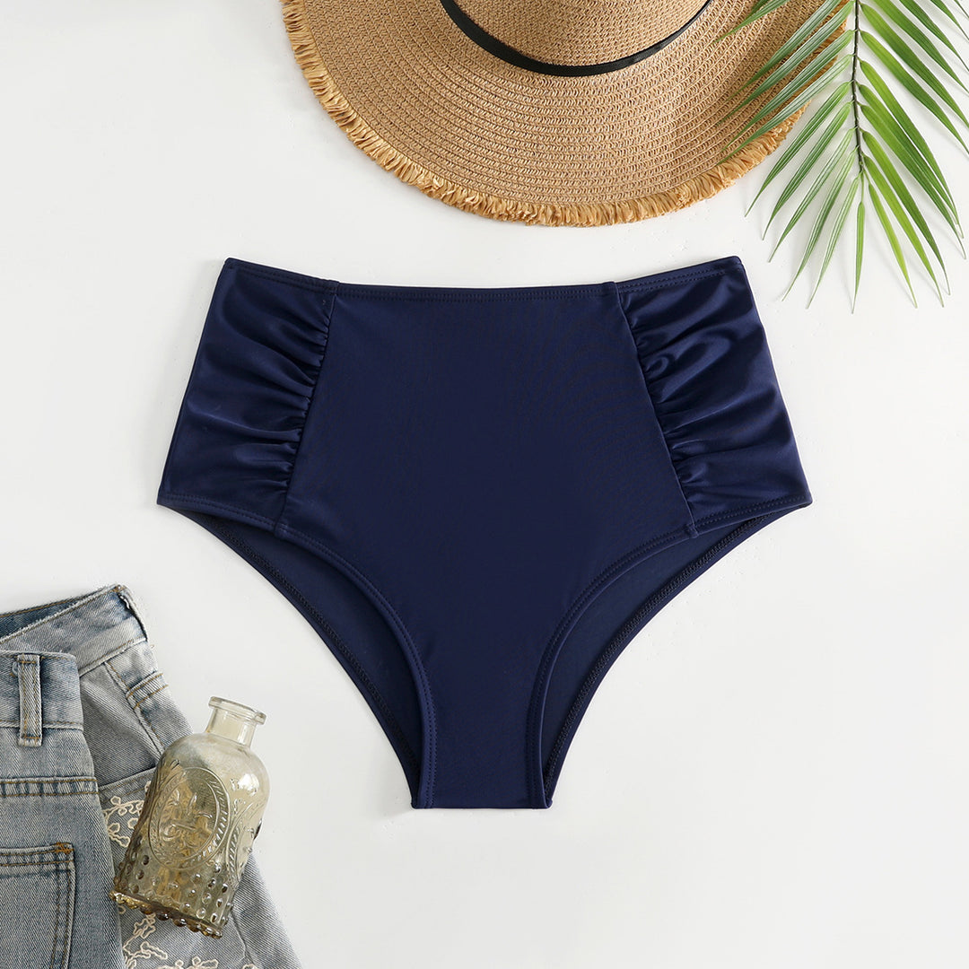 Damen Hoch geschnittener Bikini-Hosen mit Rüschendetails Echo Archiv