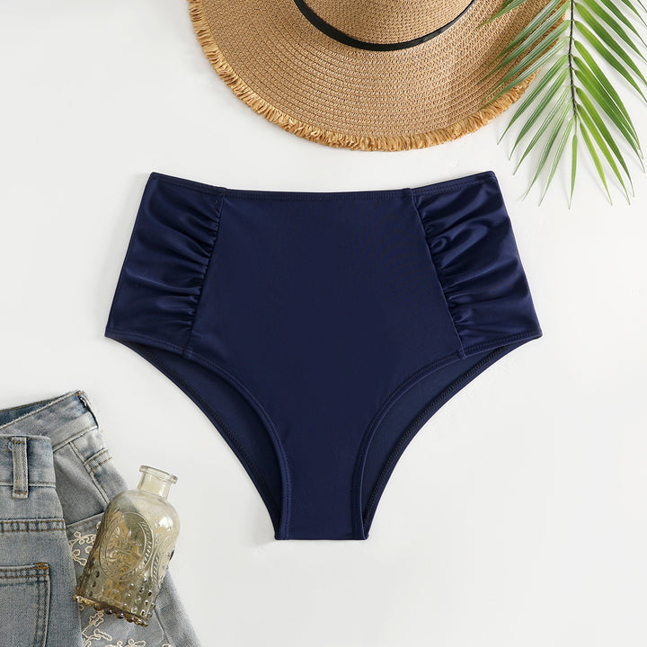 Damen Hoch geschnittener Bikini-Hosen mit Rüschendetails Echo Archiv