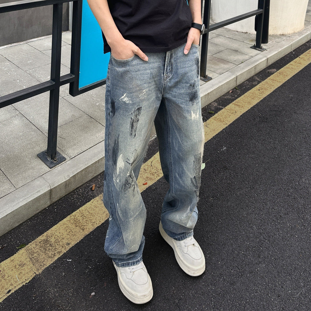 Herren Modische Baggy Jeans Echoarchiv