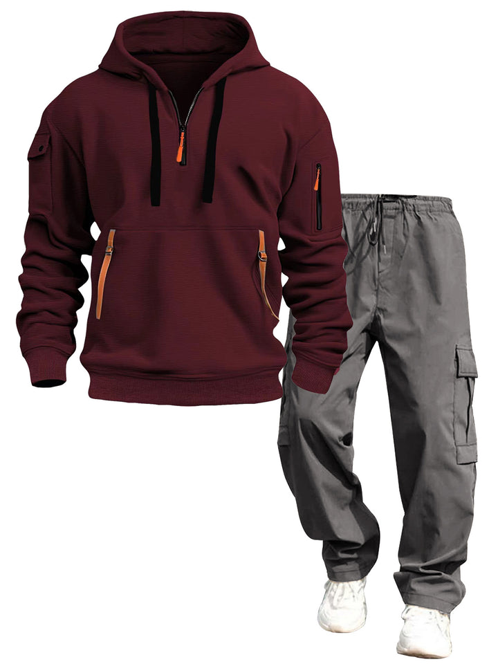 Herren lässiger Kapuzenpullover und Jogginghose Echo Archiv