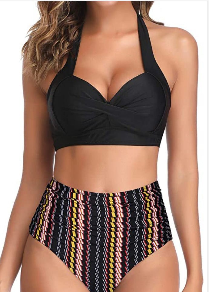 Damen Modischer Bikini mit hochgeschnittenem Höschen Echo Archiv