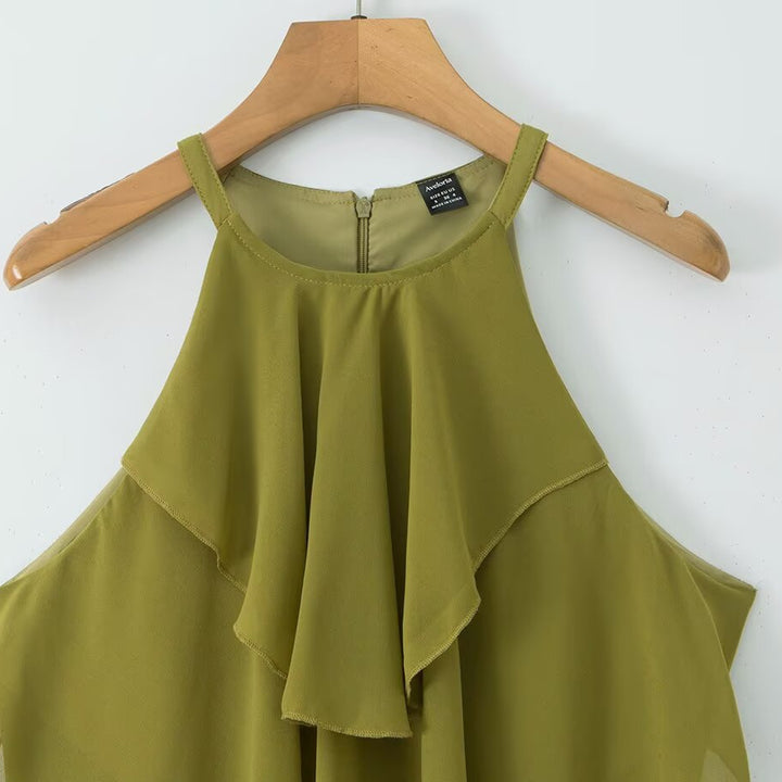 Damen Maxikleid mit schwingenden Volants Echo Archiv