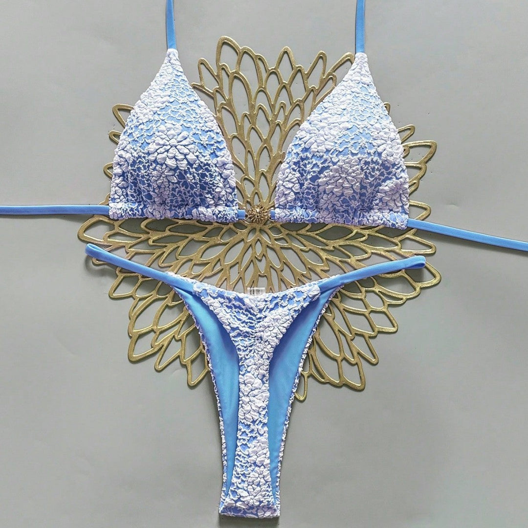 Damen Triangel-Bikini mit strukturierter Häkeloptik Echo Archiv