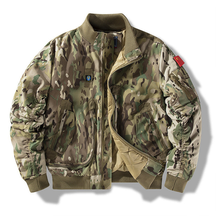 Herren Bomberjacke mit technischen Details und praktischen Taschen Echoarchiv