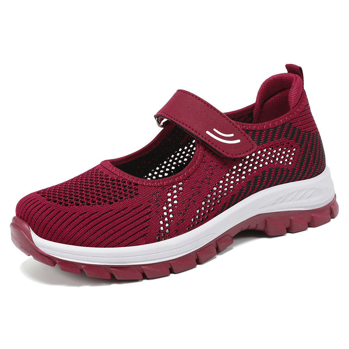 Damen Sportliche Slip-On Sneakers mit verstellbarem Riemen Echo Archiv