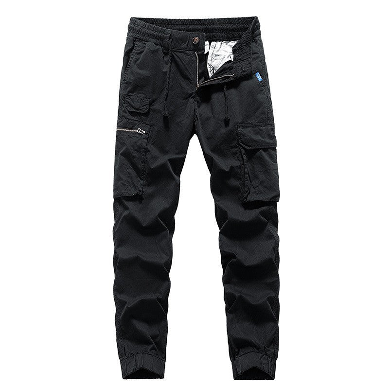 Herren Utility-Cargo-Jogger aus robustem Baumwoll-Twill mit elastischem Komfortbund, Multifach‑Taschen und Reißverschluss-Beintasche Echo Archiv