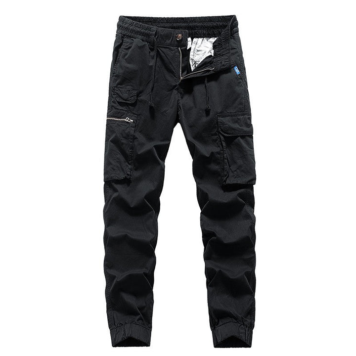 Herren Utility-Cargo-Jogger aus robustem Baumwoll-Twill mit elastischem Komfortbund, Multifach‑Taschen und Reißverschluss-Beintasche Echo Archiv