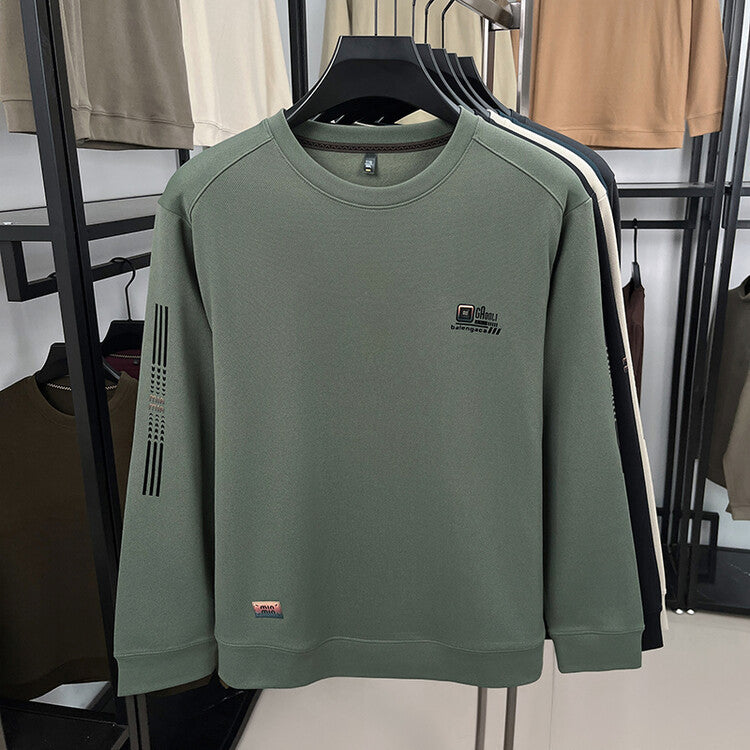 Herren langärmliges Sweatshirt mit strukturiertem Gewebe und stylischem Logo Echoarchiv
