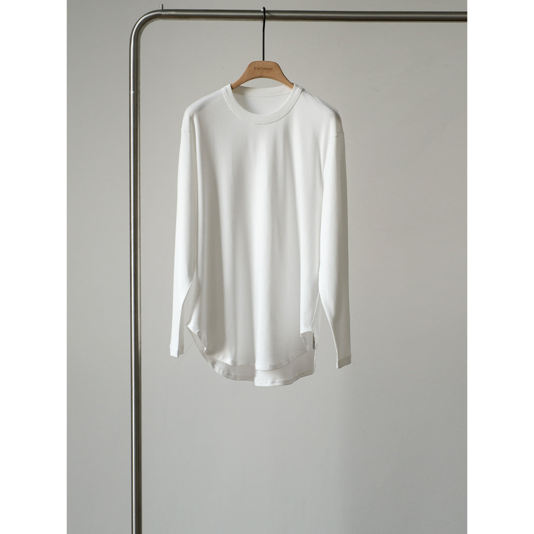 Damen Bequeme Langarm-T-Shirt Echoarchiv
