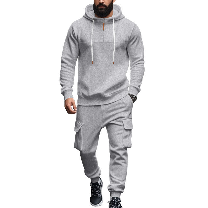 Herren Sportliches Sweatshirt und Cargo-Hose Set Echoarchiv