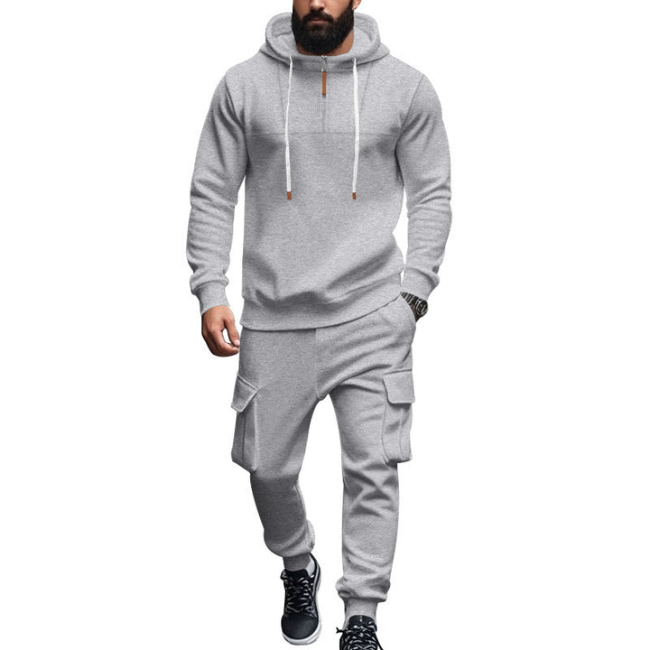 Herren Sportliches Sweatshirt und Cargo-Hose Set Echoarchiv