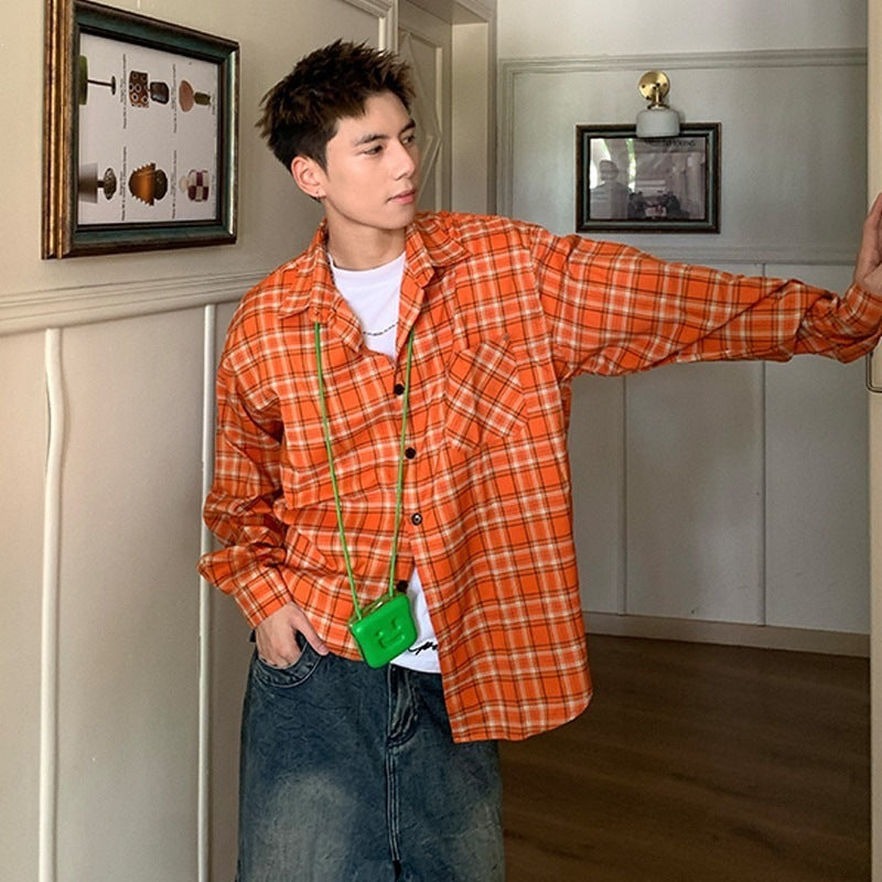 Herren Oversized Karo-Hemd im Relaxed-Fit mit Brusttaschen – Arvello
