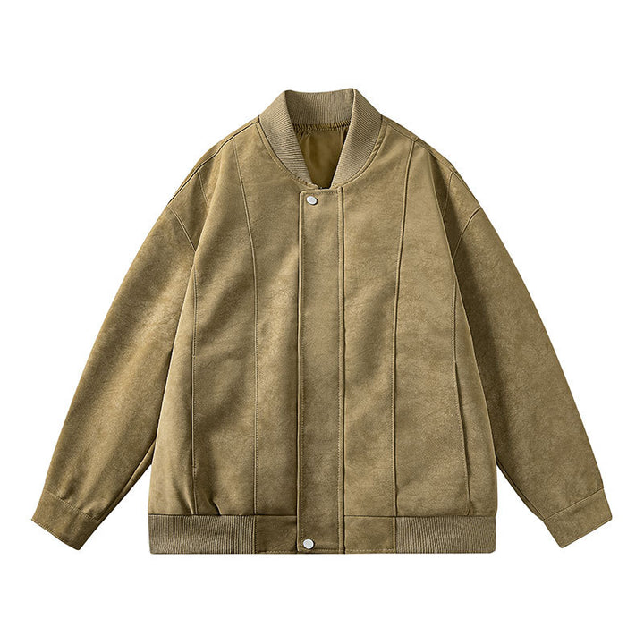 Herren Lässige Velourslederjacke – Taviero