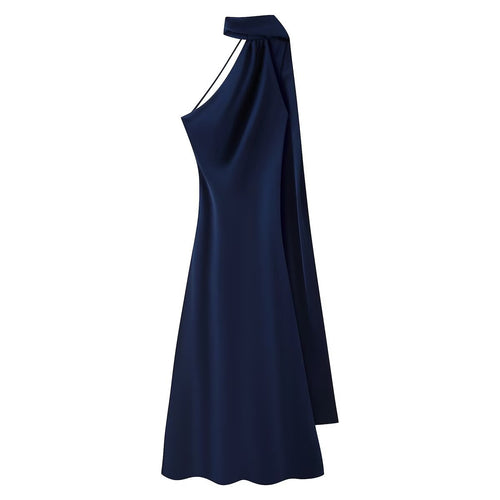 Damen Maxikleid mit elegantem Halterneck und fließendem Schnitt Echo Archiv