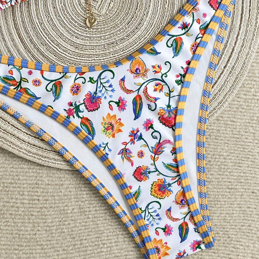 Damen Triangel-Bikini mit buntem Floral-Print Echo Archiv