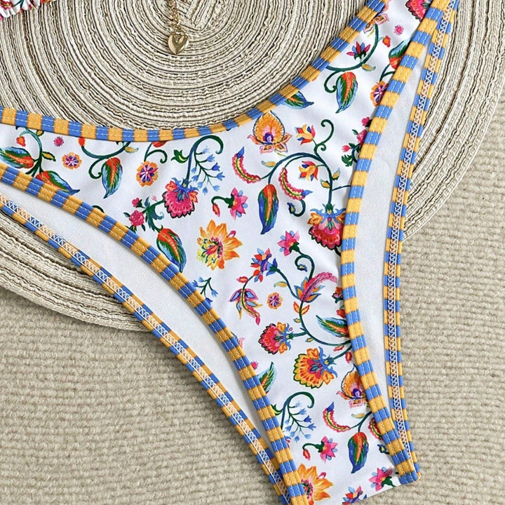Damen Triangel-Bikini mit buntem Floral-Print Echo Archiv