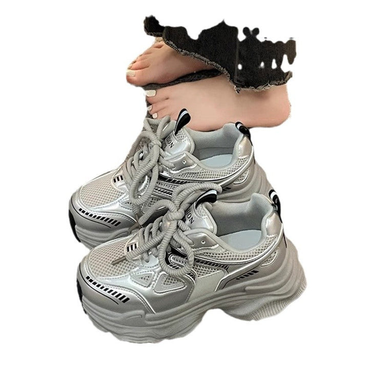 Damen Chunky Fashion Sneakers mit atmungsaktiver Mesh-Oberfläche und rutschfester Sohle Echo Archiv