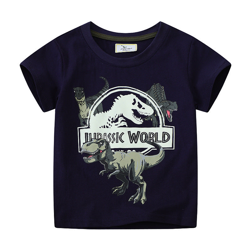 Jungen T-Shirt mit leuchtendem Dinosaurier-Motiv Echo Archiv