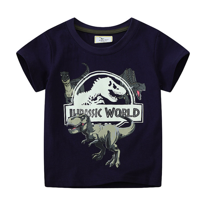 Jungen T-Shirt mit leuchtendem Dinosaurier-Motiv Echo Archiv