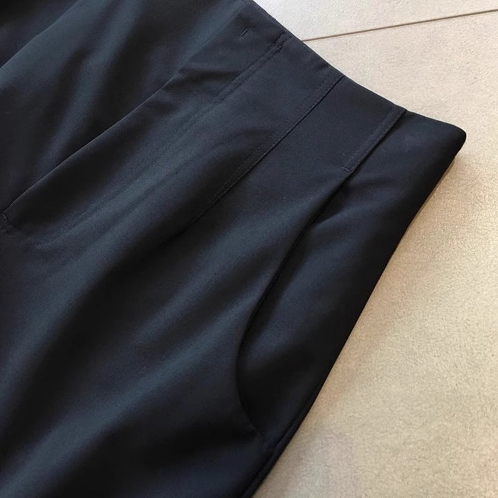 Damen Hochtaillierte Palazzo-Hose mit weiter Beinführung und mittiger Bügelfalte Echo Archiv