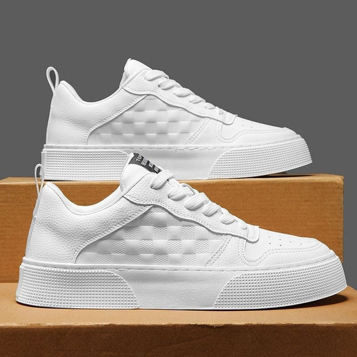 Damen Modische Sneaker aus Kunstleder mit trendigem Karomuster Echo Archiv