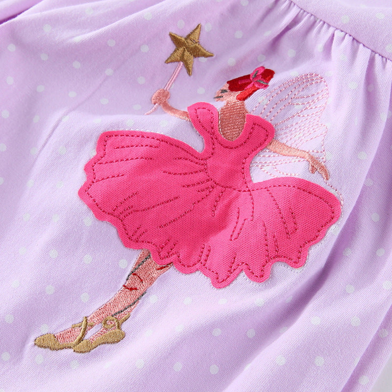 Mädchen Ballettkleid mit zauberhaftem Stickdesign Echo Archiv