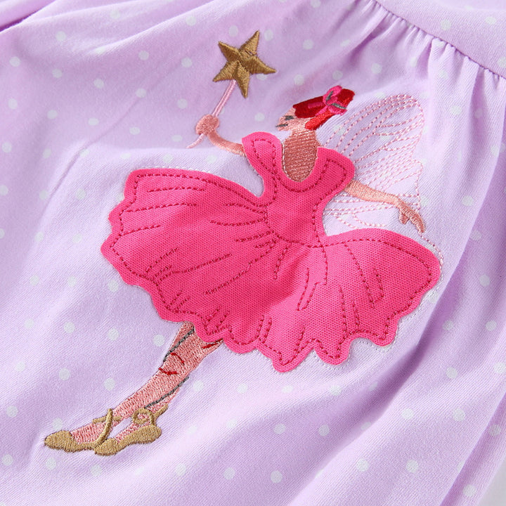 Mädchen Ballettkleid mit zauberhaftem Stickdesign Echo Archiv