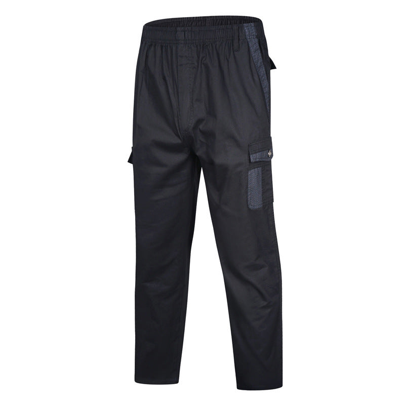 Herren Cargohose mit elastischem Bund, Mesh-Einsätzen und Multifachtaschen – Bravaro