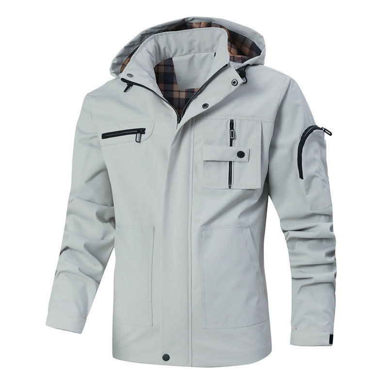 Herren vielseitige Outdoor-Jacke mit praktischen Taschen Echoarchiv