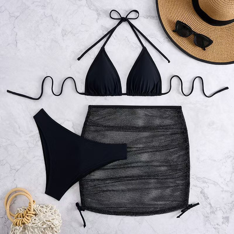 Damen Triangel-Bikini-Set mit verstellbarem Rock Echo Archiv