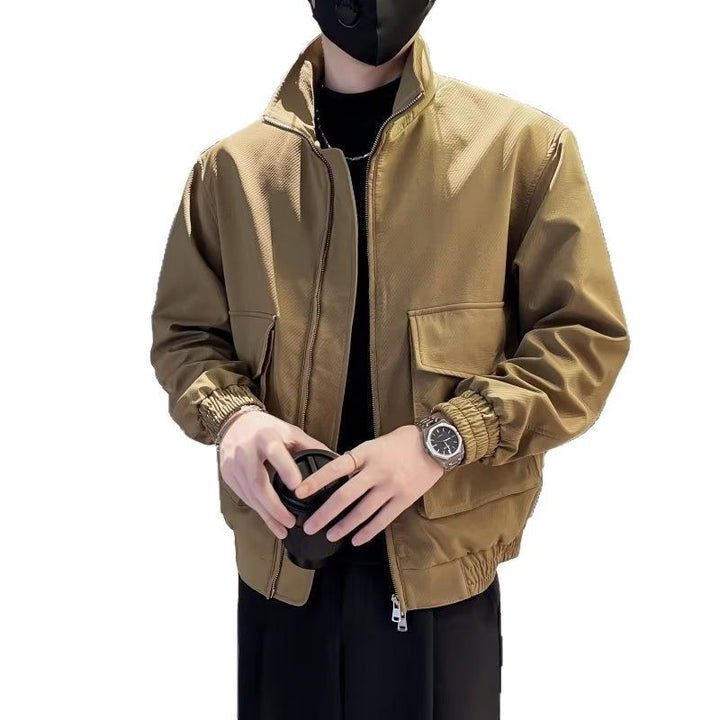Herren modische Übergangsjacke mit praktischen Taschen und elastischen Bündchen Echoarchiv