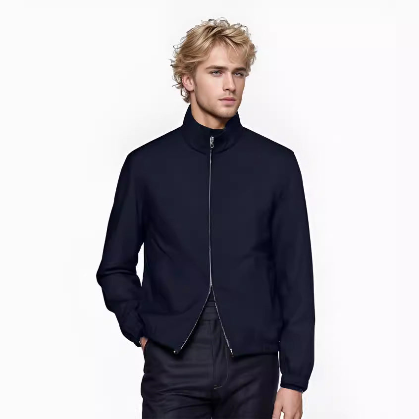 Herren elegante und funktionale Übergangsjacke mit hohem Kragen Echoarchiv