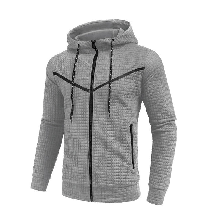 Herren stylische Jacke mit strukturiertem Design und praktischem Reißverschluss Echoarchiv