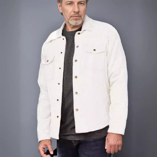 Herren Cordjacke mit utilitaristischen Details Echoarchiv