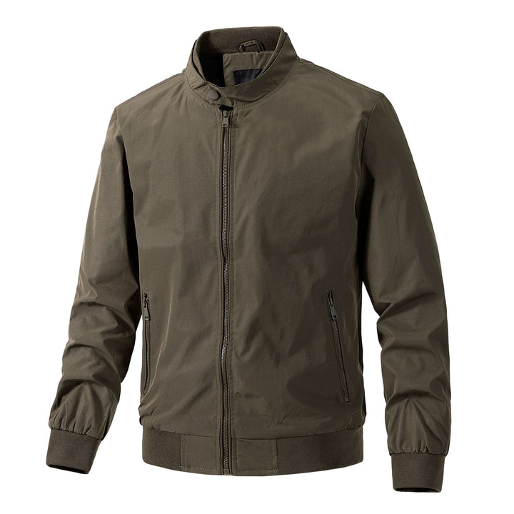 Herren Leichter Softshell‑Blouson mit Stehkragen, Reißverschluss und Kontrastfutter Echo Archiv