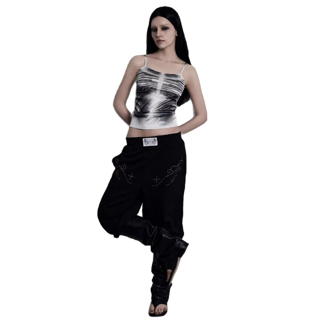 Damen lässiges Tanktop mit kreativem Grafikdesign Echo Archiv