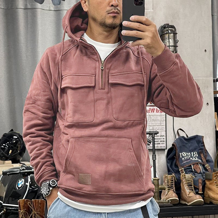 Herren Funktionales Kapuzenpullover mit praktischen Taschen Echoarchiv