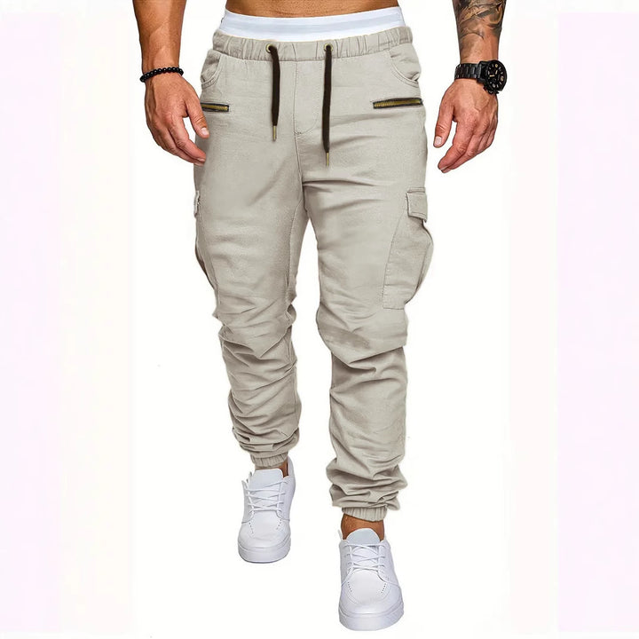 Herren Cargo-Jogginghose mit elastischem Bund und praktischen Reißverschlusstaschen Echoarchiv