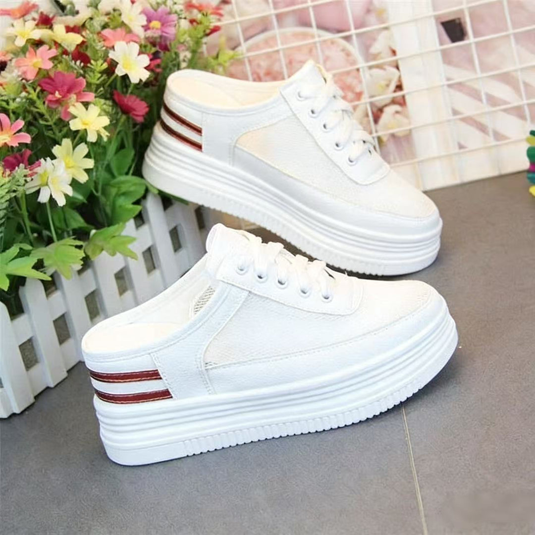 Damen Sneakers mit hoher Plateausohle und eleganter Riemchenverarbeitung Echo Archiv