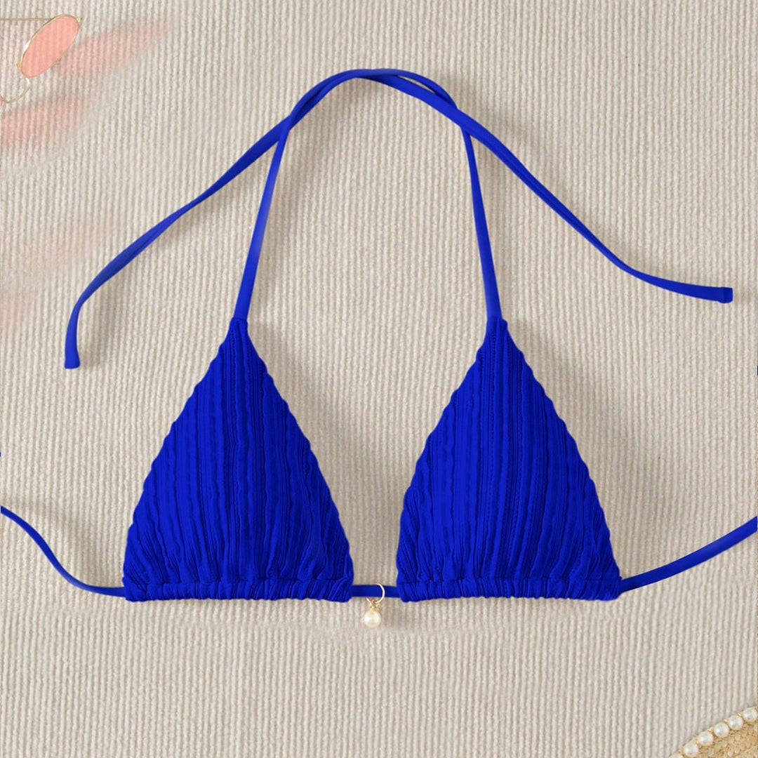Damen Triangel-Bikini mit strukturierter Textur Echo Archiv