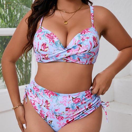 Damen Triangel-Bikini-Set mit rüschenbedecktem Höschen Echo Archiv