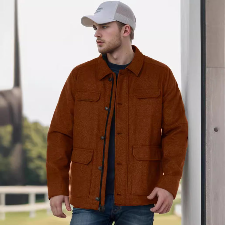 Herren lässige Flanelljacke Echoarchiv