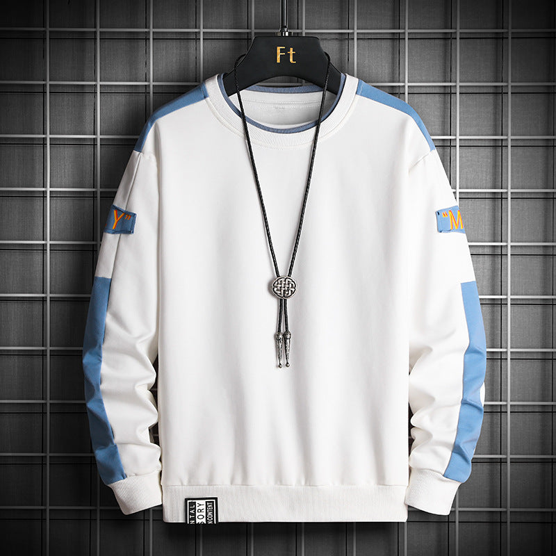 Herren Lockeres Sweatshirt im Urban-Layer-Look mit Schulterpaneelen und geripptem Saum Echo Archiv